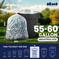 55-60 Gallon High Density Bags - 12 Micron - 200/Case