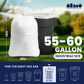 55-60 Gallon Trash Bags - 0.7 Mil - 100/Case