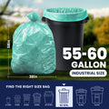 55-60 Gallon Trash Bags - 1.2 Mil - 50/Case