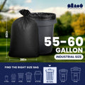55-60 Gallon High Density Bags - 22 Micron - 100/Case