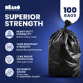 56 Gallon Glutton Trash Bags - 1.5 Mil - 100/Case