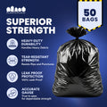 55-60 Gallon Contractor Bags - 3.0 Mil - 50/Case