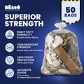 55-60 Gallon Contractor Bags - 3.0 Mil - 50/Case