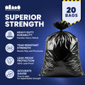 55-60 Gallon Contractor Bags - 6.0 Mil - 20/Case