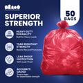 55-60 Gallon Trash Bags - 1.2 Mil - 50/Case