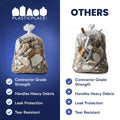 55-60 Gallon Contractor Bags - 3.0 Mil - 50/Case