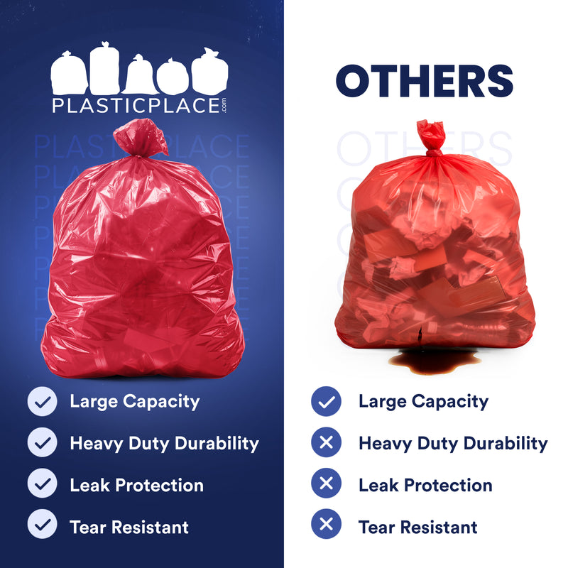55-60 Gallon Trash Bags - 1.2 Mil - 50/Case