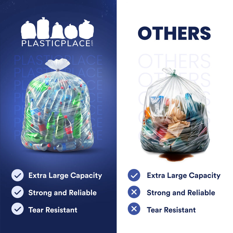 55-60 Gallon High Density Bags - 12 Micron - 200/Case