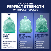 55-60 Gallon Trash Bags - 1.2 Mil - 50/Case