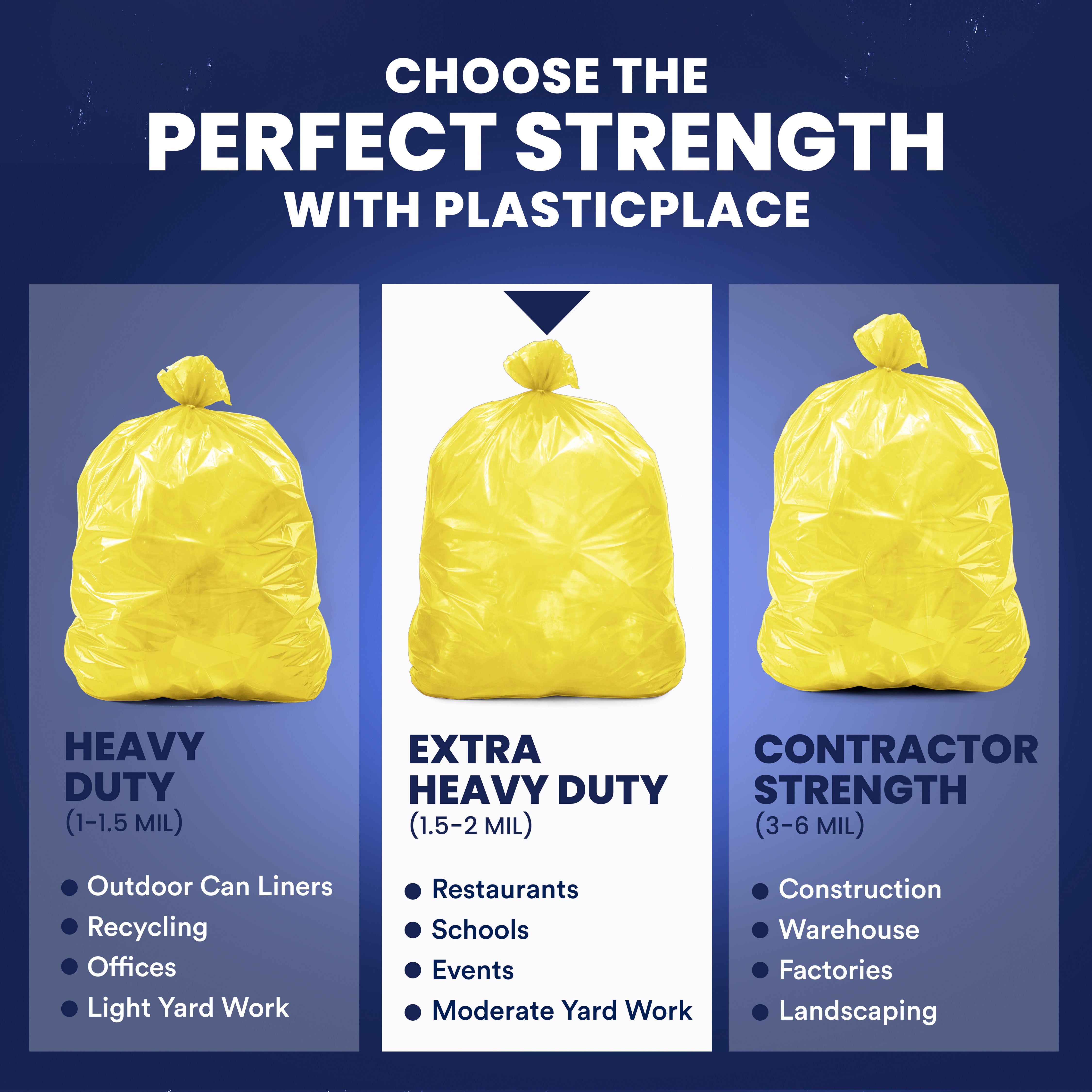 64 Gallon Toter® Compatible Trash Bags - 1.5 Mil - 50/Case