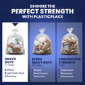 56 Gallon Glutton Trash Bags - 1.5 Mil - 50/Case