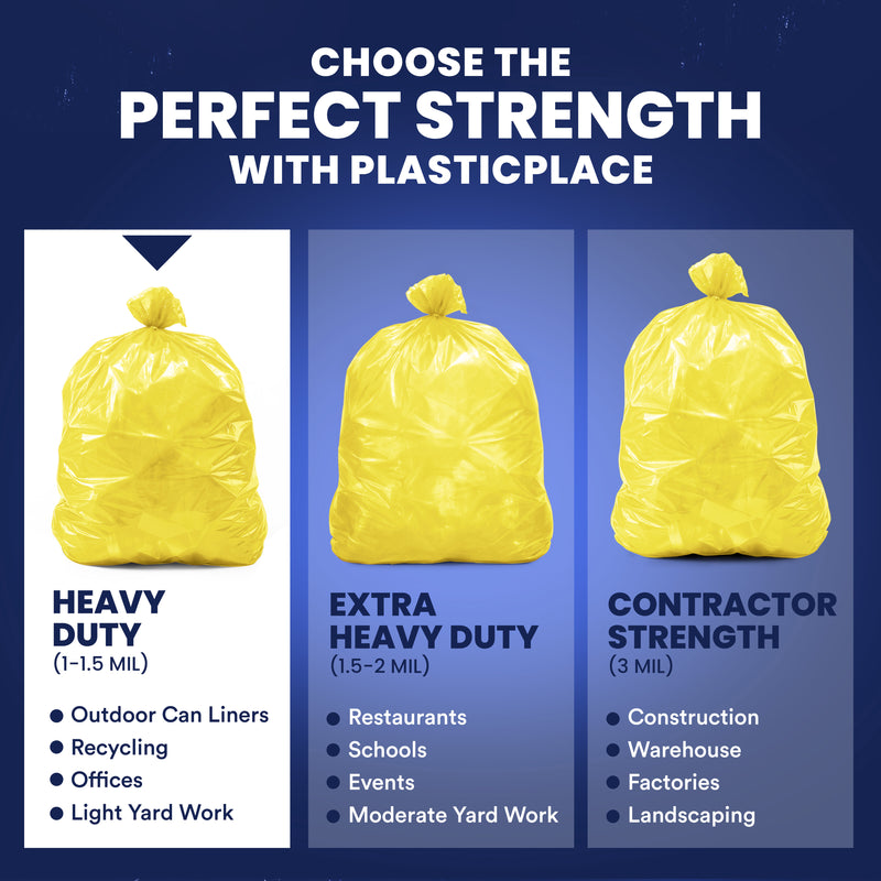 55-60 Gallon Trash Bags - 1.2 Mil - 50/Case