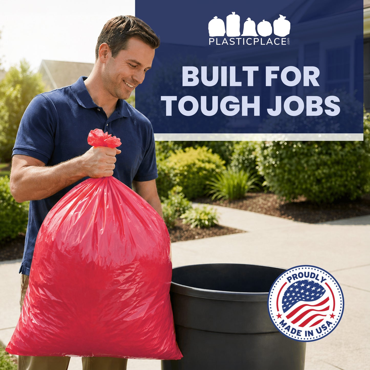 55-60 Gallon Trash Bags - 1.2 Mil - 50/Case