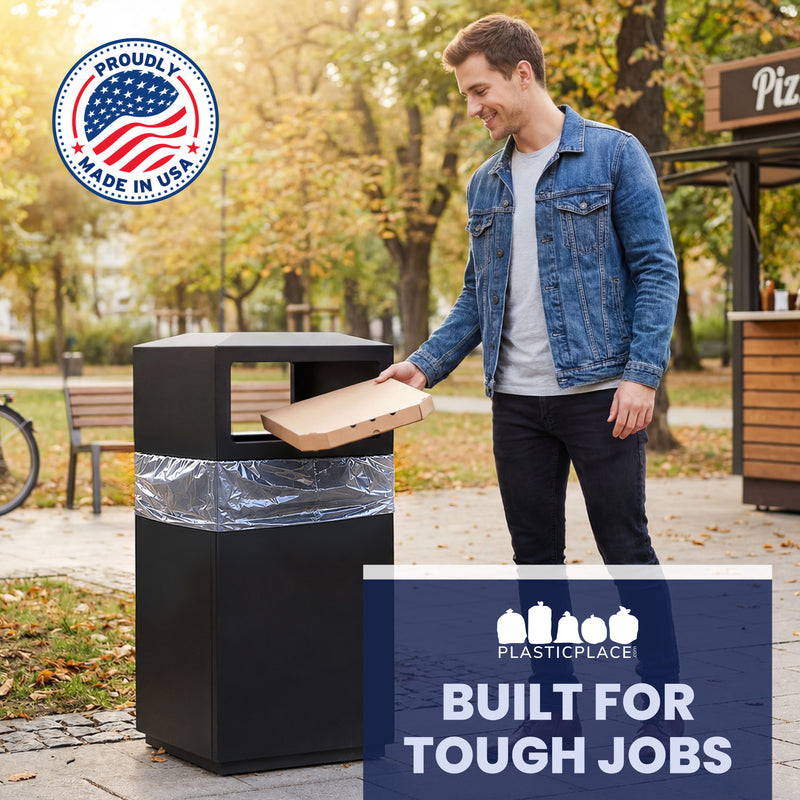 56 Gallon Glutton Trash Bags - 1.5 Mil - 100/Case