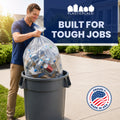 55-60 Gallon High Density Bags - 17 Micron - 150/Case