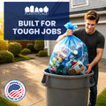 55 Gallon Recycling Bags - 1.5 Mil - 100/Case