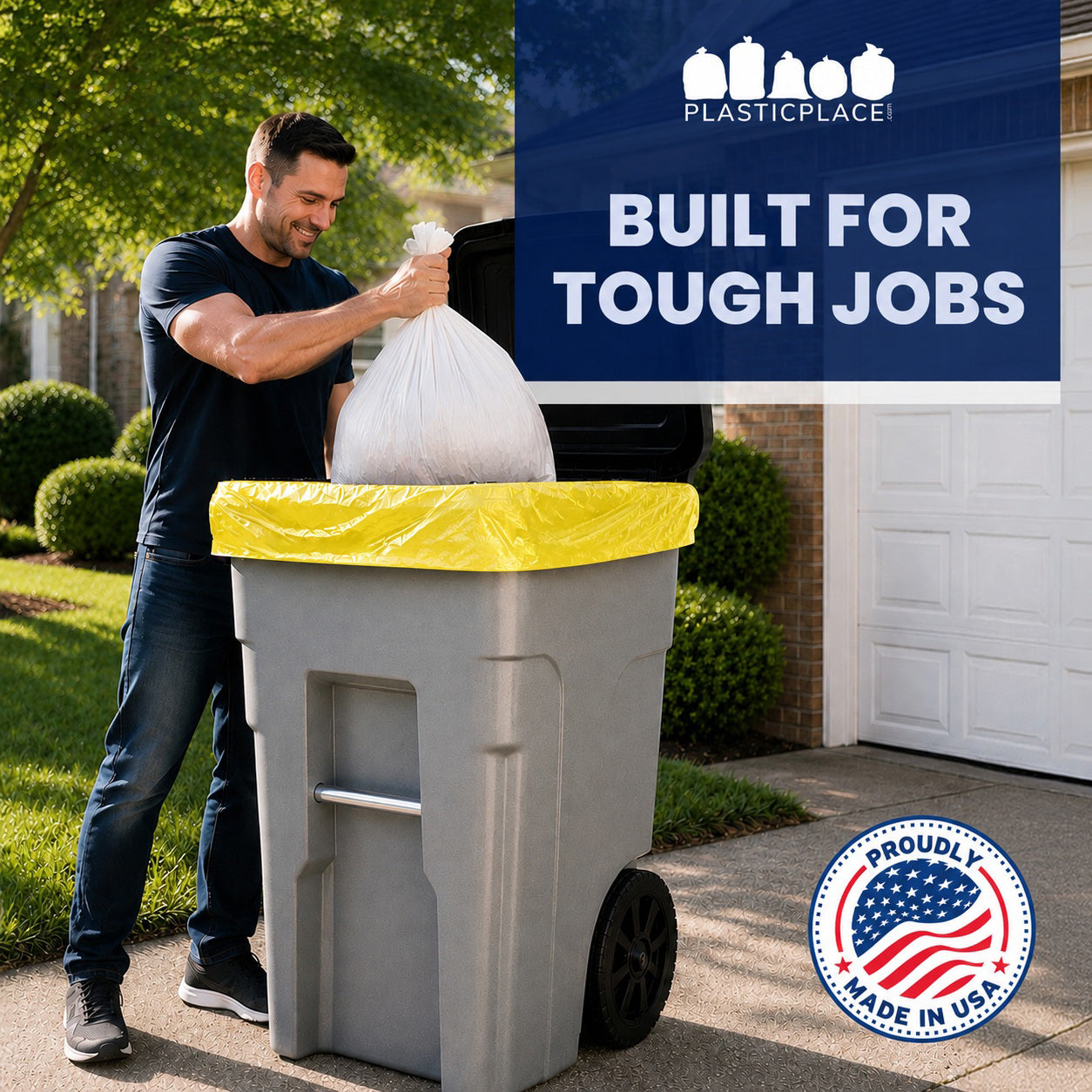 64 Gallon Toter® Compatible Trash Bags - 1.5 Mil - 50/Case