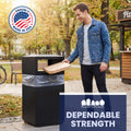 56 Gallon Glutton High Density Bags - 16 Micron - 150/Case
