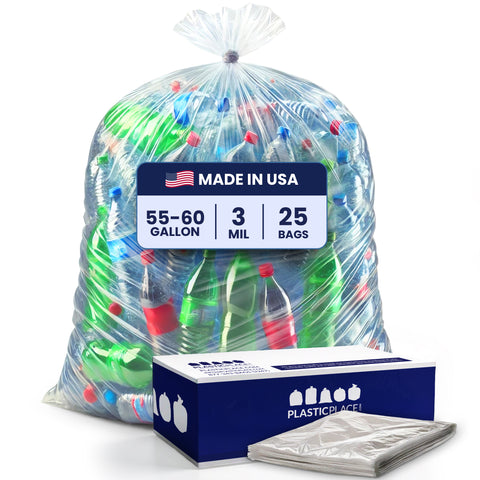 55-60 Gallon Trash Bags - Clear