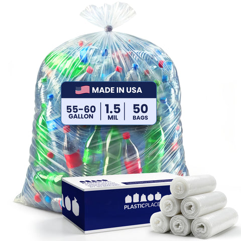 55-60 Gallon Trash Bags - 1.5 Mil - 50/Case