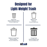 40-45 Gallon High Density Bags - 16 Micron - 250/Case
