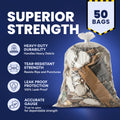 42 Gallon Contractor Bags - 3.0 Mil - 50/Case