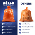 42 Gallon Contractor Trash Bags - 3.0 Mil - 50/Case - Orange