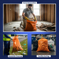 42 Gallon Contractor Trash Bags - 3.0 Mil - 50/Case - Orange