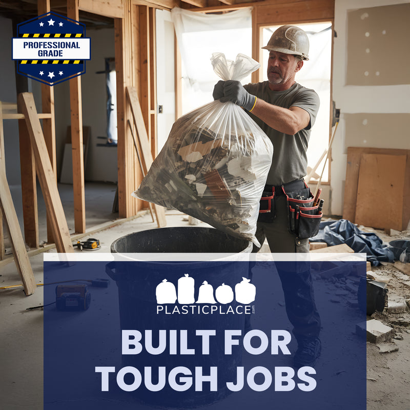 42 Gallon Contractor Bags - 4.0 Mil - 50/Case