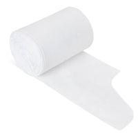 8–10 Gallon  Trash Bags with Flap Closure, 0.55 Mil, White - 600 Count Bulk Pack