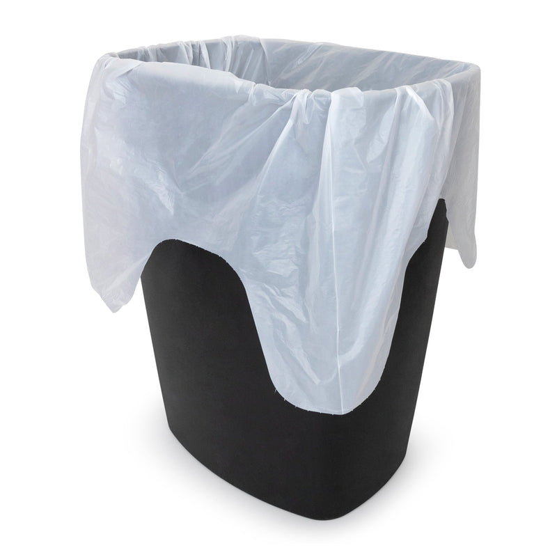 Plasticplace 13 Gallon Black Trash Bags – 1.2 Mil, Drawstring – 50 Count (W13DSBKJR)