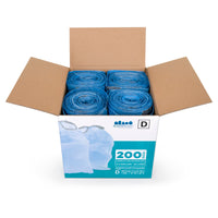 Plasticplace Code D - Simplehuman®* Compatible Blue Trash Bags - 5.2 Gallon - 200/Case