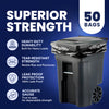 95-96 Gallon Trash Bags - 1.5 Mil - 50/Case