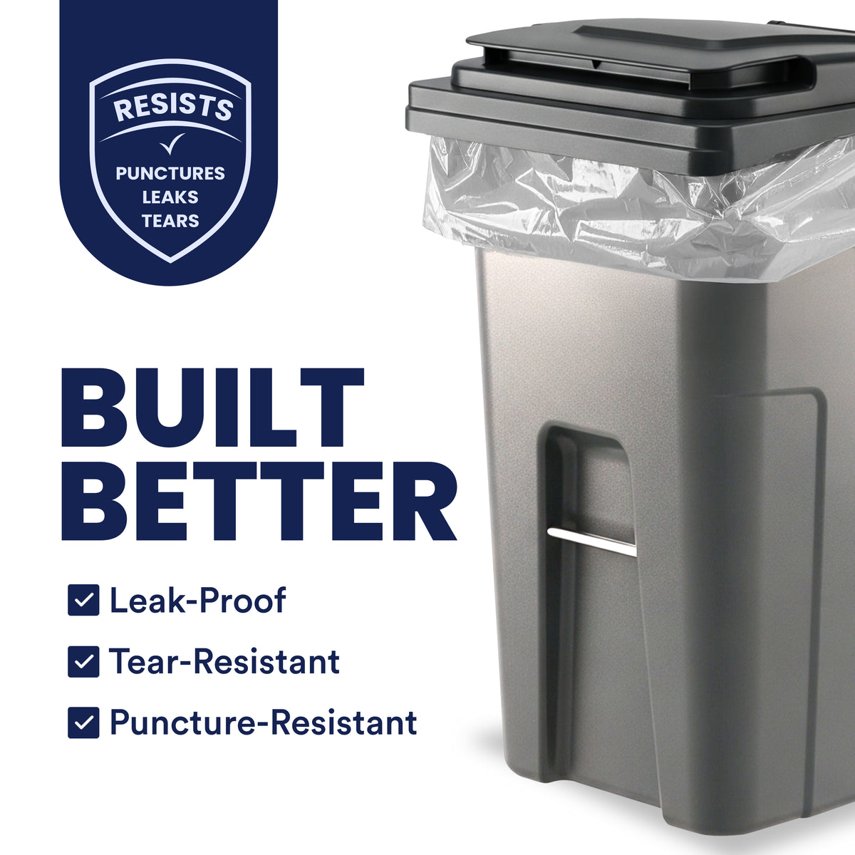95-96 Gallon Trash Bags - 1.5 Mil - 50/Case