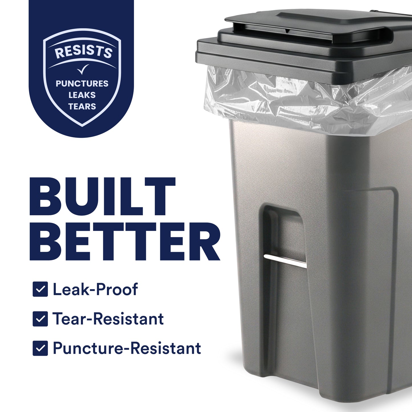 95-96 Gallon Trash Bags - 1.5 Mil - 50/Case