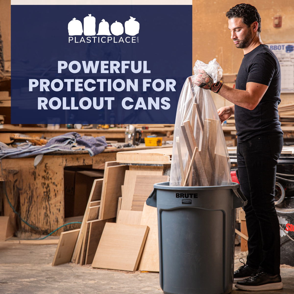 95-96 Gallon Trash Bags - 1.5 Mil - 50/Case