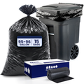 95-96 Gallon Trash Bags on Rolls - 1.2 Mil - 15/Case