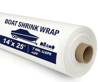 Marine Grade Shrink Wrap. 14' x 25', 7 Mil. - White