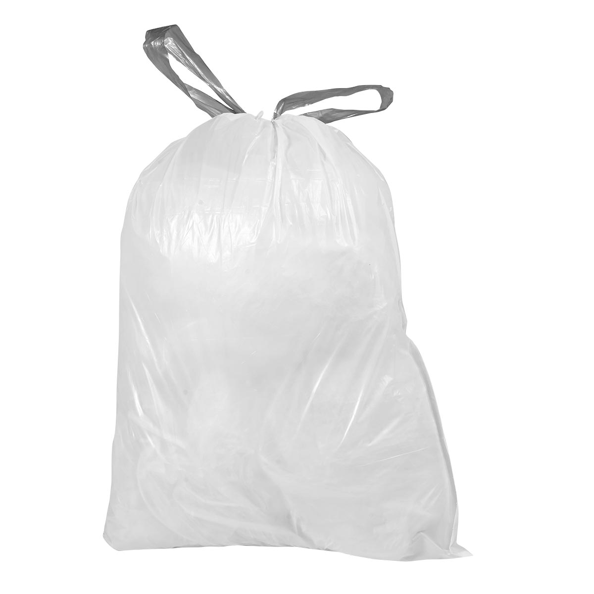 Plasticplace 2.6-3.2 Gallon Trash Bags│ Compatible with Brabantia Bo Waste Trash Can│ Code C Size│White│ 1.2 Mil│ 15" x 19" (40 Count)