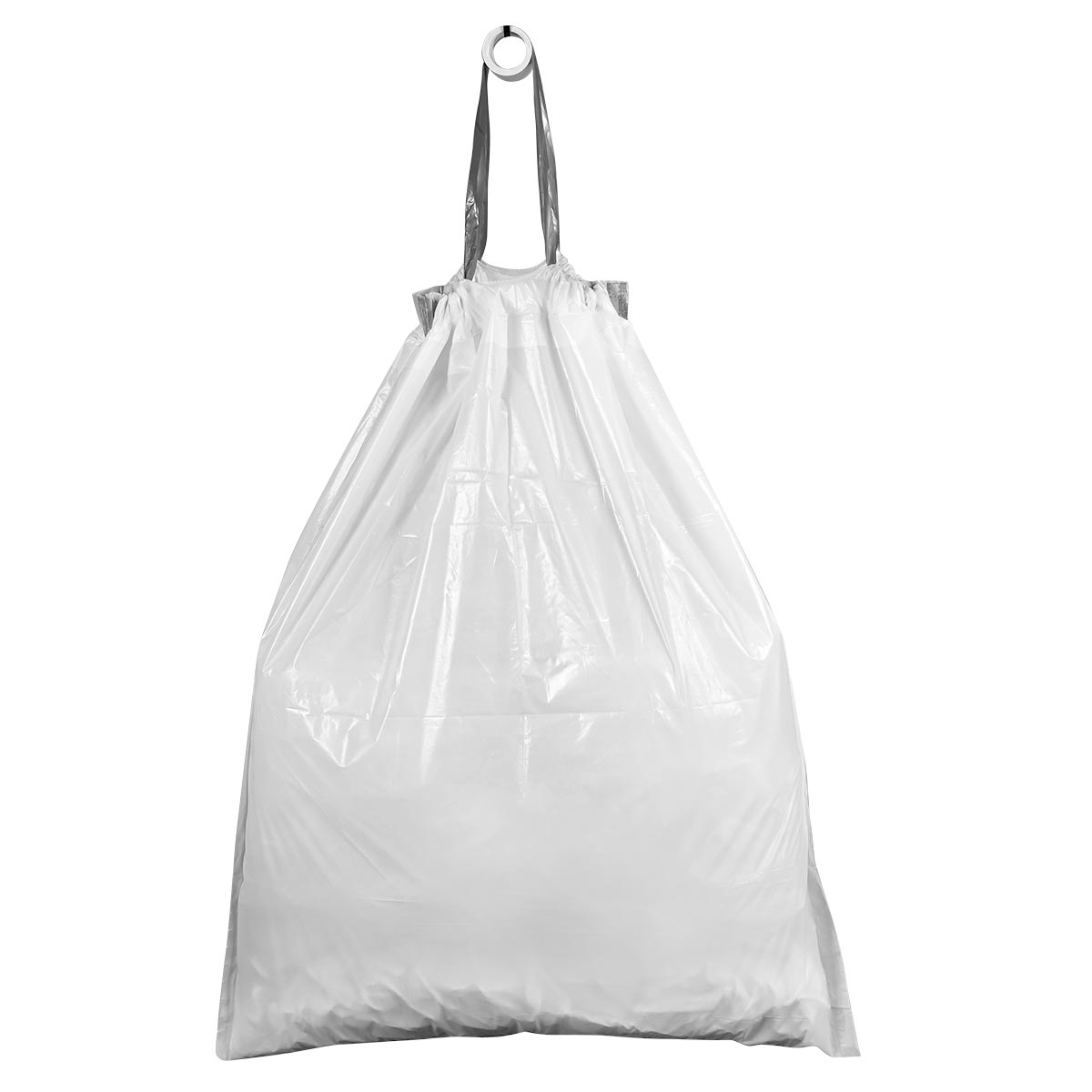 Plasticplace 2.6-3.2 Gallon Trash Bags│ Compatible with Brabantia Bo Waste Trash Can│ Code C Size│White│ 1.2 Mil│ 15" x 19" (40 Count)