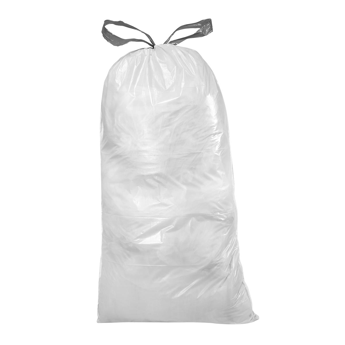 Plasticplace 6-8 Gallon Trash Bags│ Compatible with Brabantia Touch Trash Can New│ Code G Size│White│ 1.2 Mil│ 16.5" x 30" (40 Count)