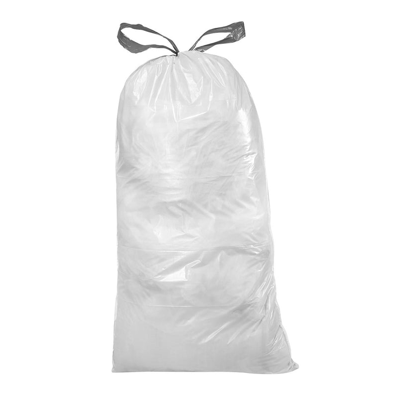 Plasticplace 6-8 Gallon Trash Bags│ Compatible with Brabantia Touch Trash Can New│ Code G Size│White│ 1.2 Mil│ 16.5" x 30" (40 Count)