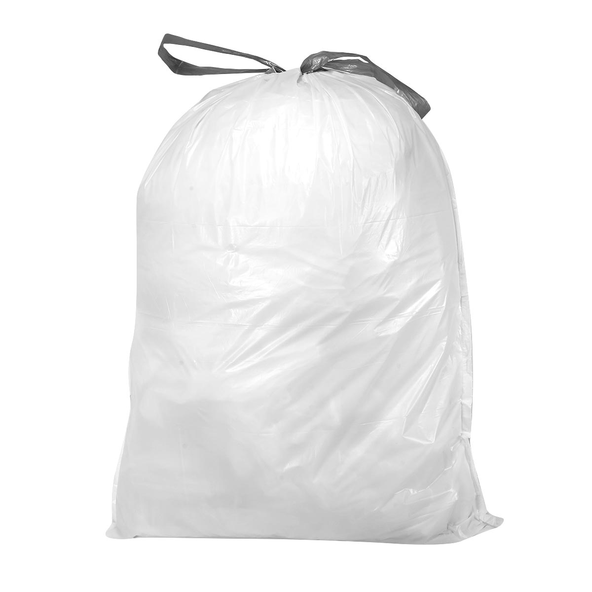 Plasticplace 13.2-16 Gallon Trash Bags│ Compatible with Brabantia Touch Top Trash Can│ Code H Size│ White│ 1.2 Mil│ 24" x 32" (40 Count)