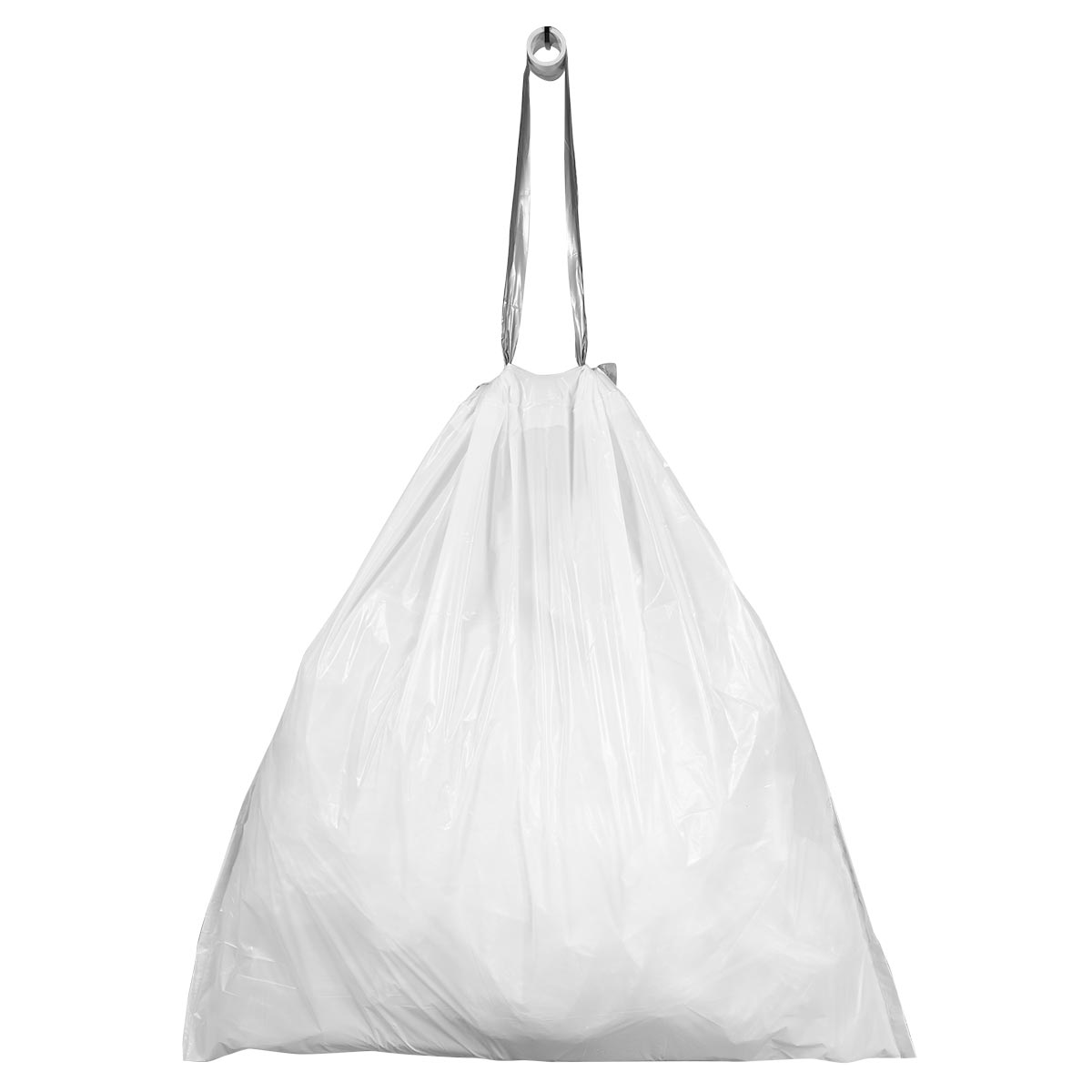Plasticplace 5.3-6.6 Gallon Trash Bags│ Compatible with Brabantia Bo Touch Trash Can│ Code J Size│ White│ 1 Mil│ 21" x 21.5" (40 Count)
