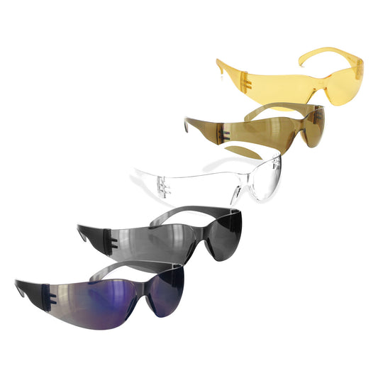Rugged Blue Diablo Safety Glasses - 12 Pair