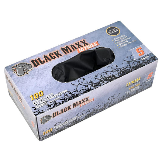 Dash Black Maxx Nitrile Exam Gloves - Black - 6 mil - (1000 Count/ 10 Boxes of 100)
