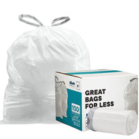Plasticplace Code E - Simplehuman®* Compatible Trash Bags - 5.2 Gallon - 100/Case