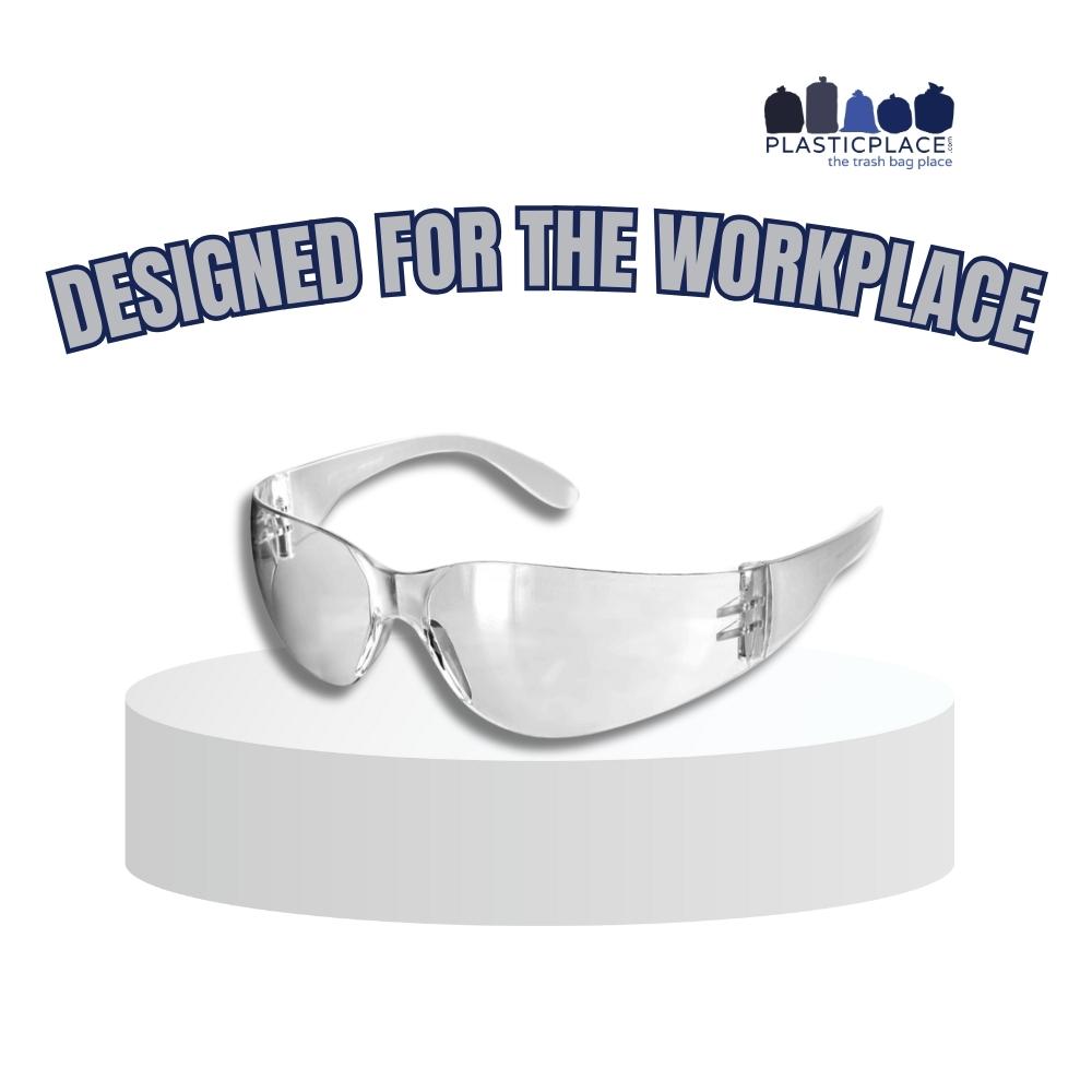 Pyramex Intruder Safety Glasses - Clear Anti-Fog Lens - Clear Frame - 12 Pair