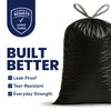 13 Gallon Extra Tall Black Drawstring Bags - 1.2 Mil - 200/Case