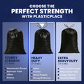 13 Gallon Extra Tall Black Drawstring Bags - 1.2 Mil - 200/Case